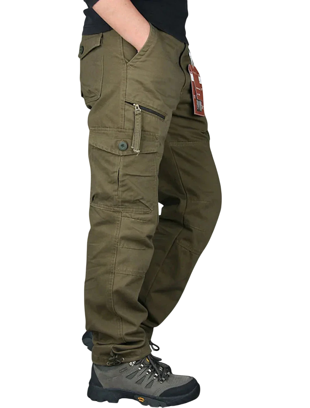 Cargohose Herren Gerade Form Mit Taschen