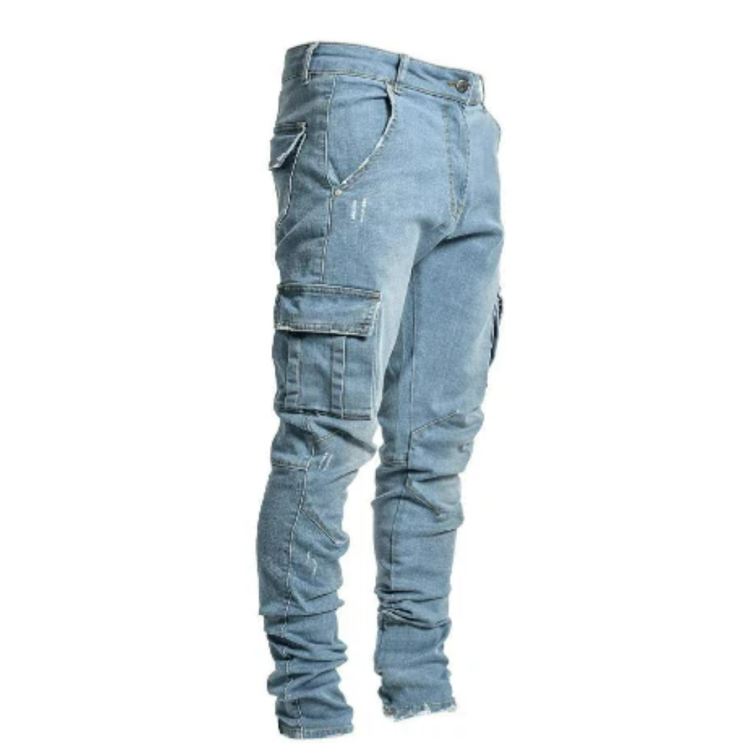 Cargohose Herren Schmal Geschnitten Alltag