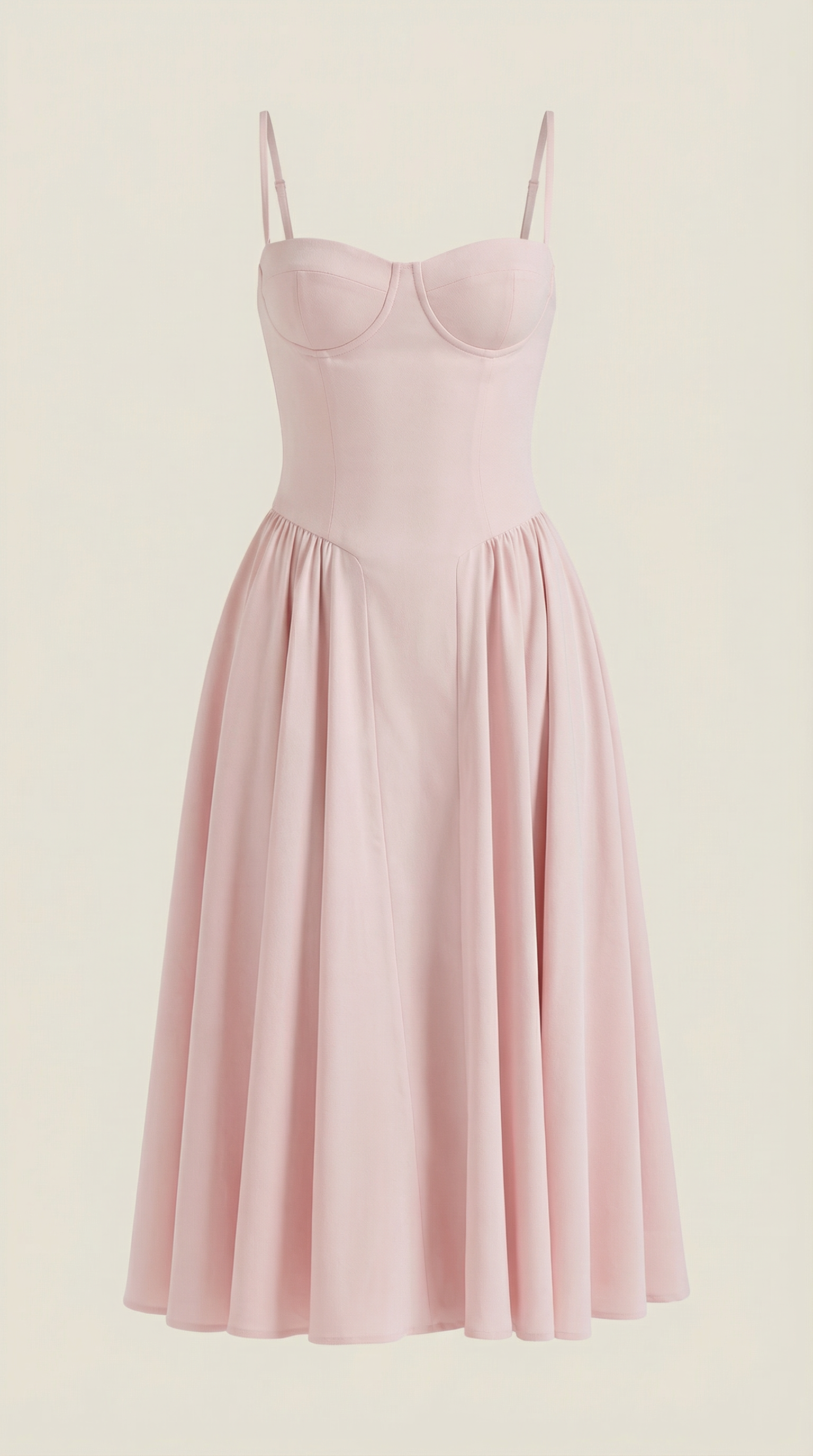 Damen Korsett Midikleid Herzförmiger Ausschnitt