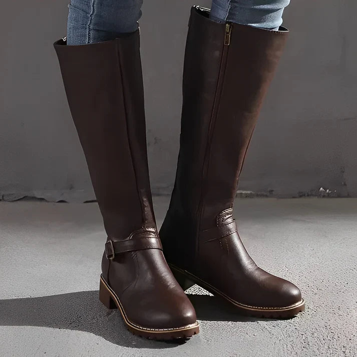 Damenstiefel Damen Geschlossene Spitze mit stabiler Sohle