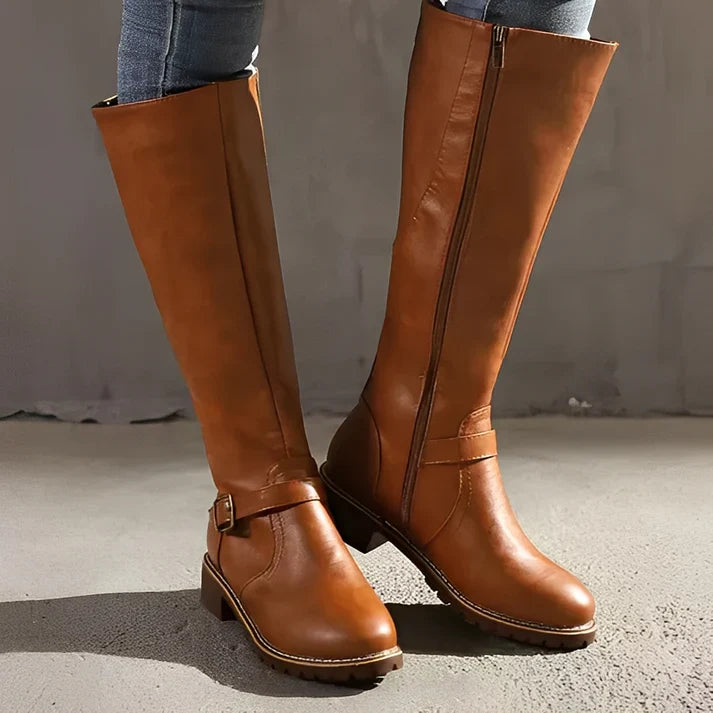 Damenstiefel Damen Geschlossene Spitze mit stabiler Sohle