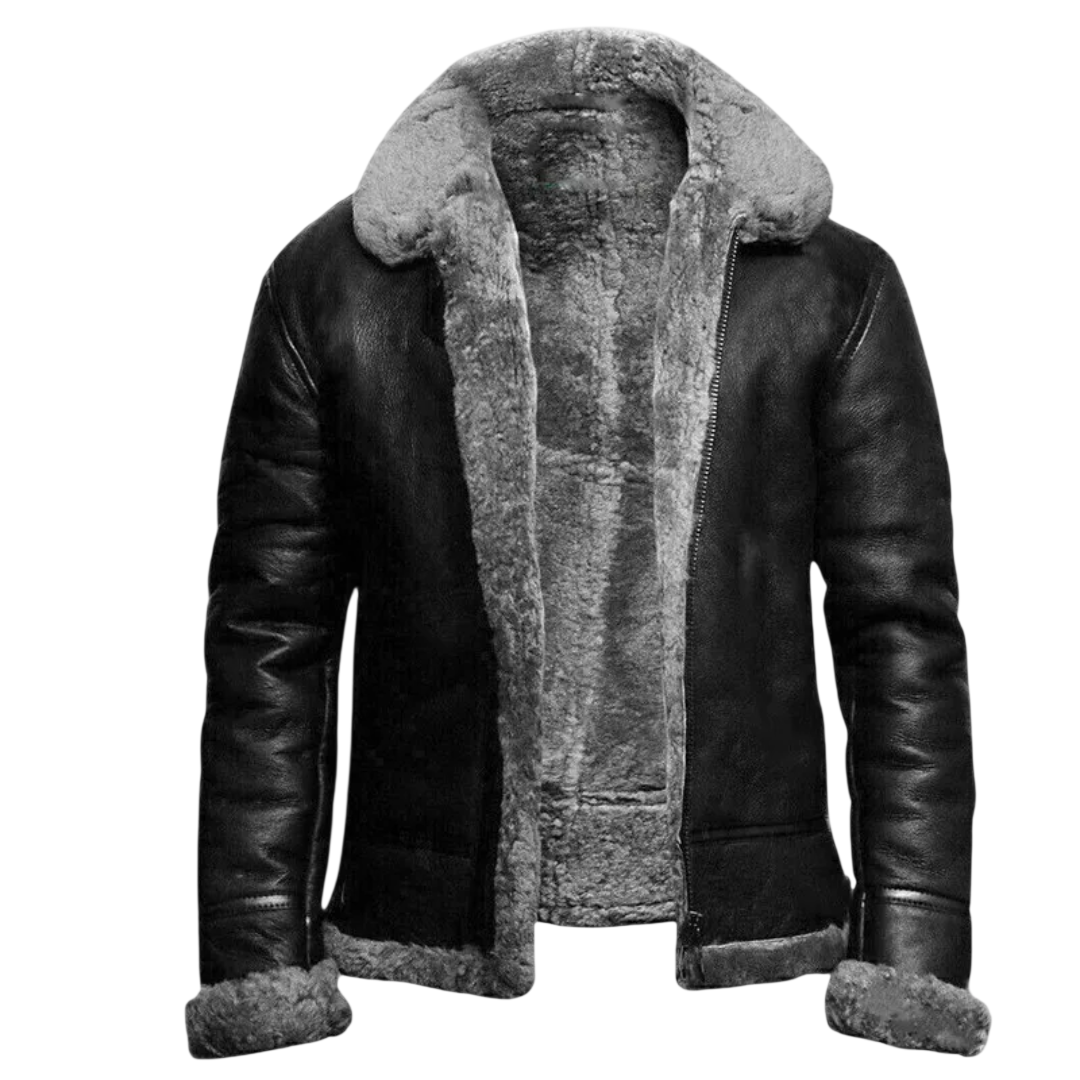 Herren Winterjacke Langer Schnitt Mit Gerader Vorderform