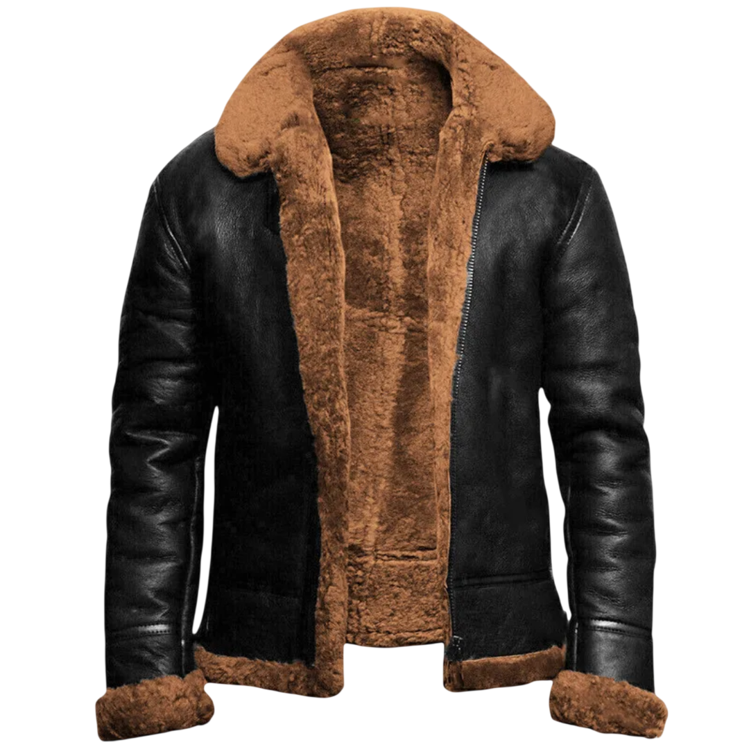 Herren Winterjacke Langer Schnitt Mit Gerader Vorderform