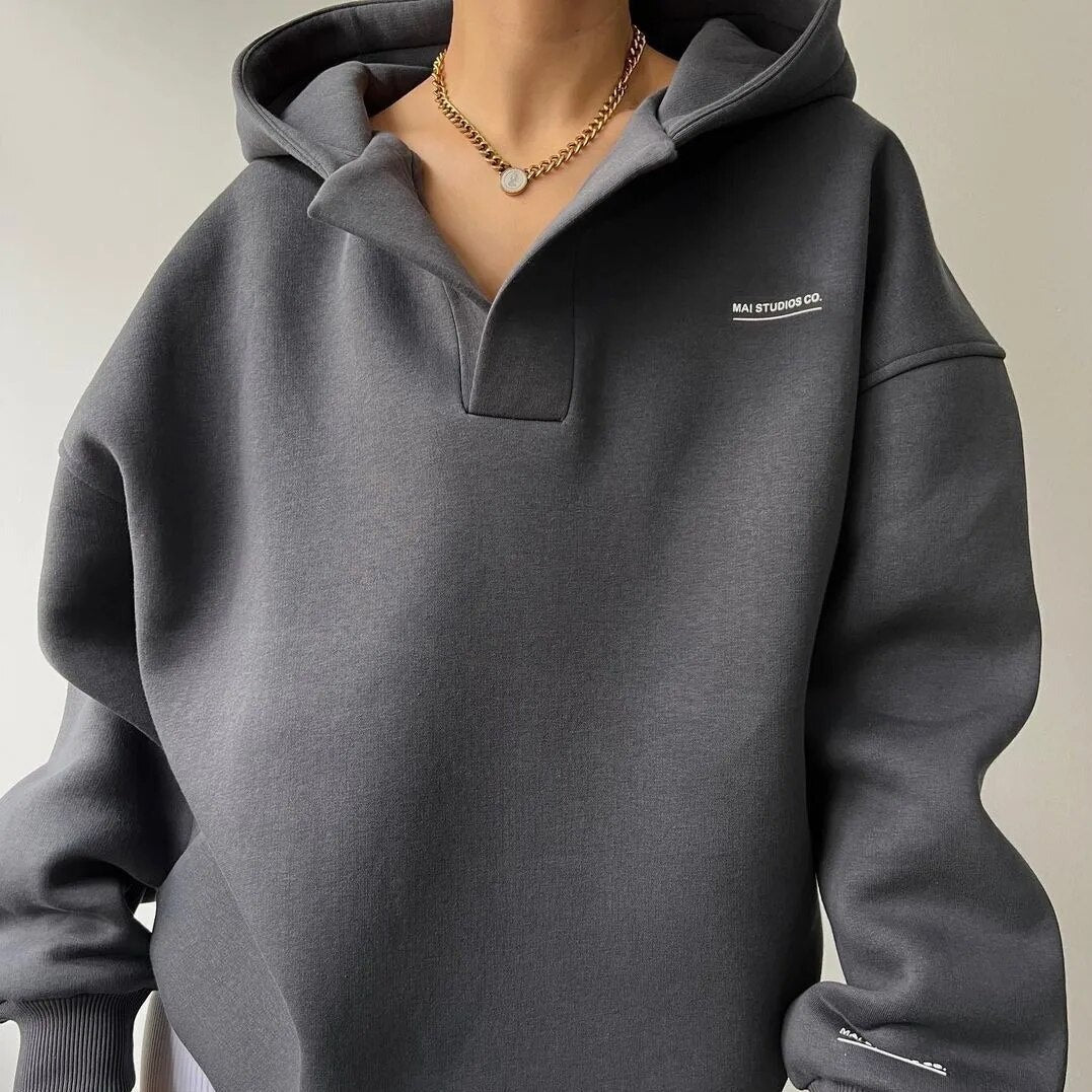 Kapuzenpullover Damen Warmes Oberteil für den Winter