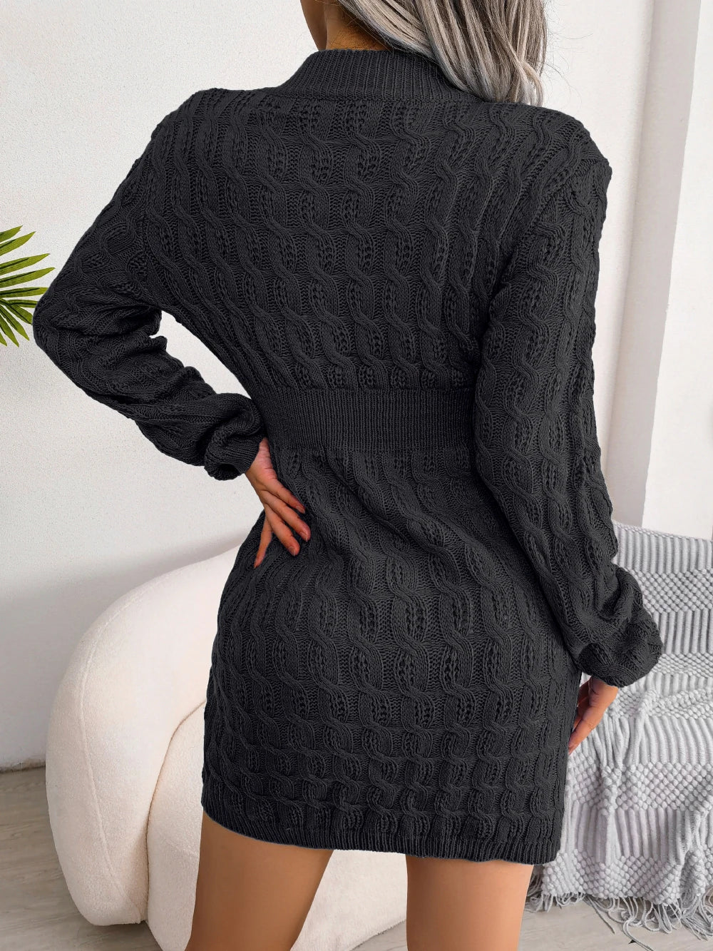 Kleid Damen Strukturierte Passform mit zeitgemäßem Stil