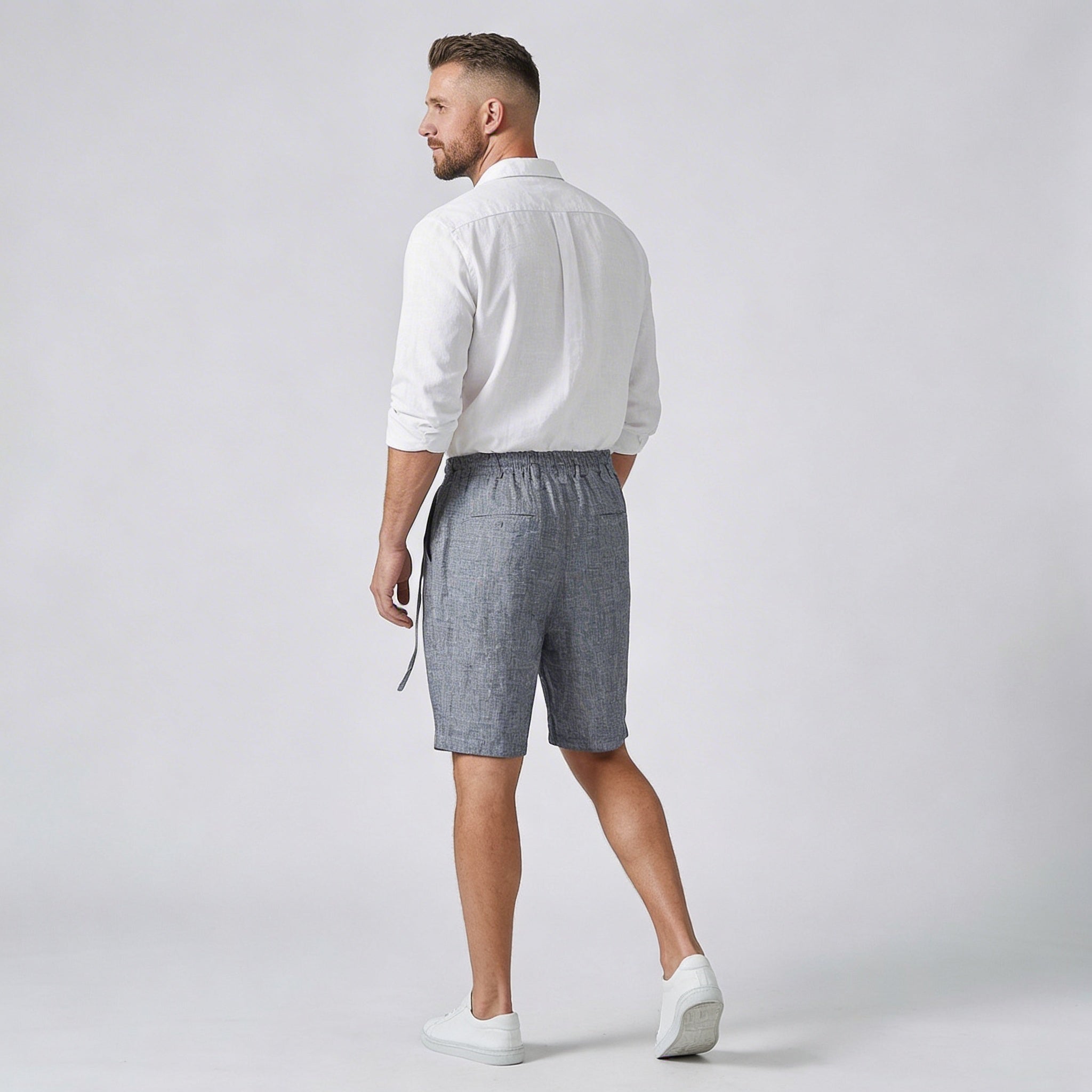 Leinen Shorts Herren – Lockerer Schnitt & Kordelbund