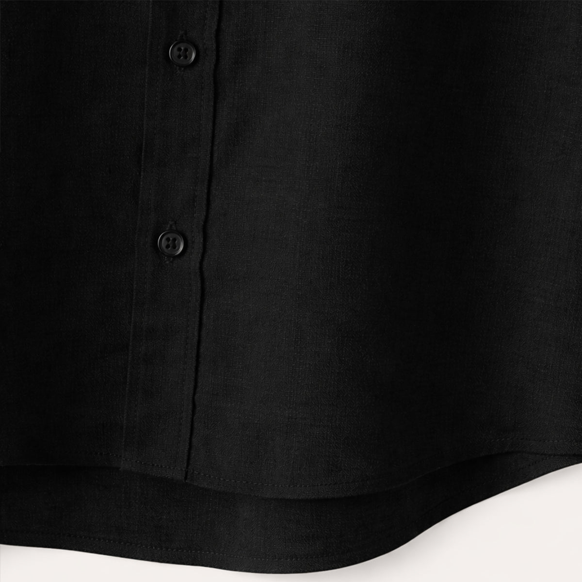 Leinenhemd Herren Oversize Kurzarm Knopfverschluss