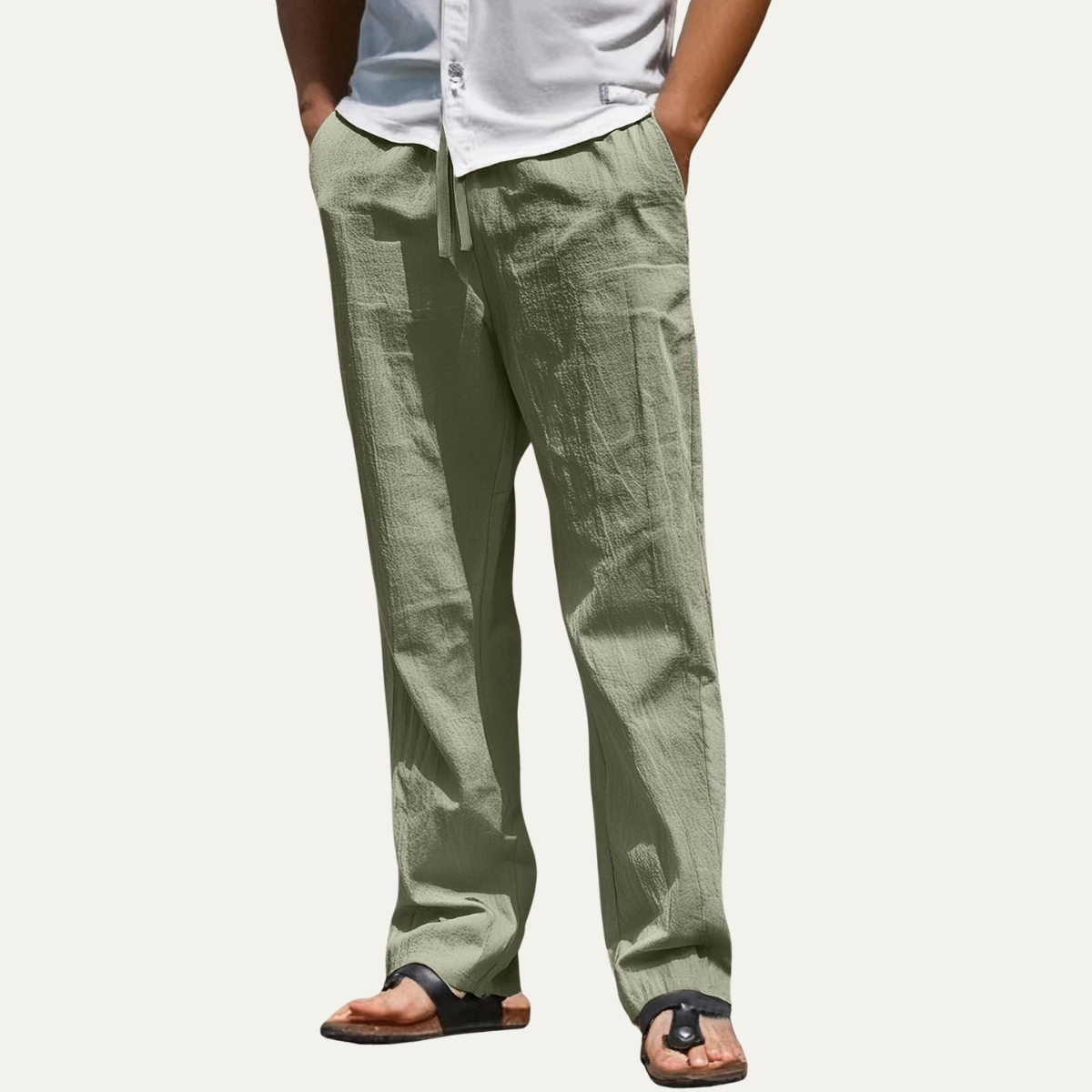 Leinenhose Herren – Schmal zulaufend & moderne Beinform