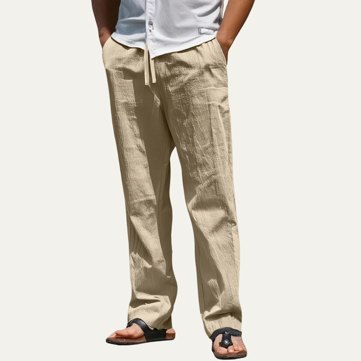 Leinenhose Herren – Schmal zulaufend & moderne Beinform