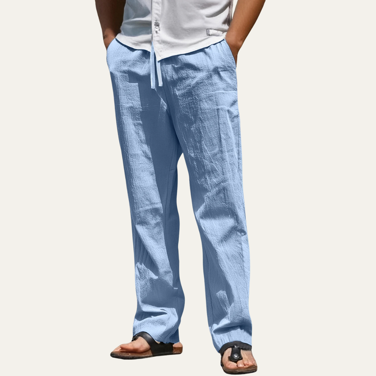 Leinenhose Herren – Schmal zulaufend & moderne Beinform