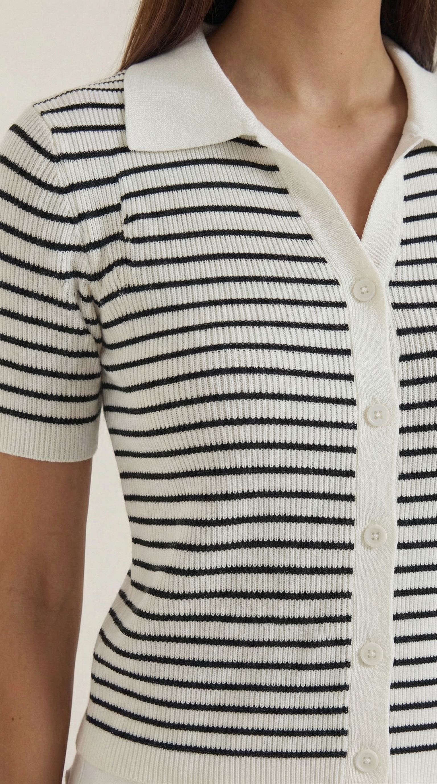 Poloshirt Damen mit Knopfleiste vorne