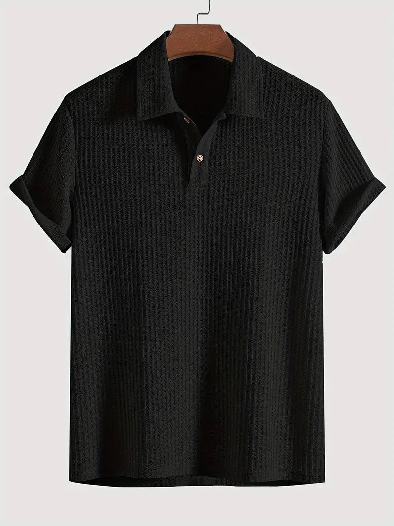 Poloshirt Herren Zweiknopfleiste Klassische Kragenform