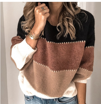 Pullover Damen Warme Moderne Bequeme Passform