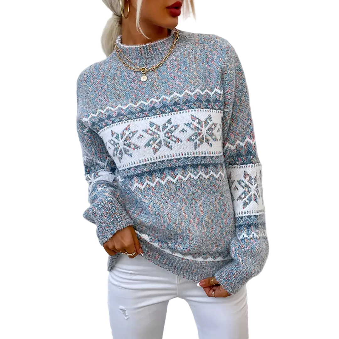 Strickoberteil Damen Strick Langarm Lockere Passform
