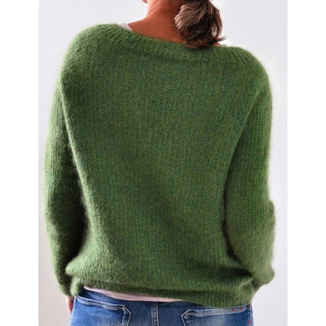 Strickoberteil Damen Strick Winterliches Alltagsoberteil