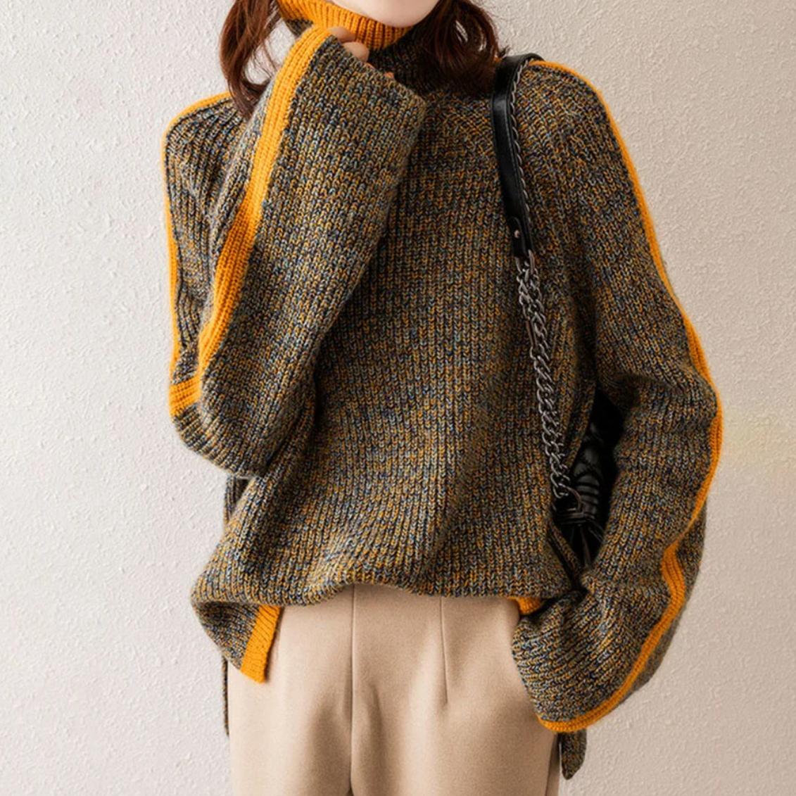 Winterpullover Damen Lockere Passform für kalte Tage