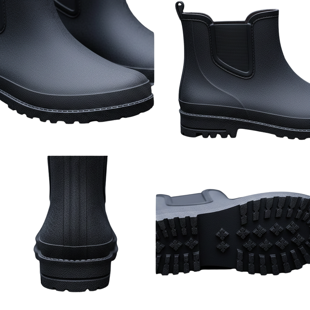 Stiefeletten Herren knöchelhoch für Winter mit rutschfester Sohle