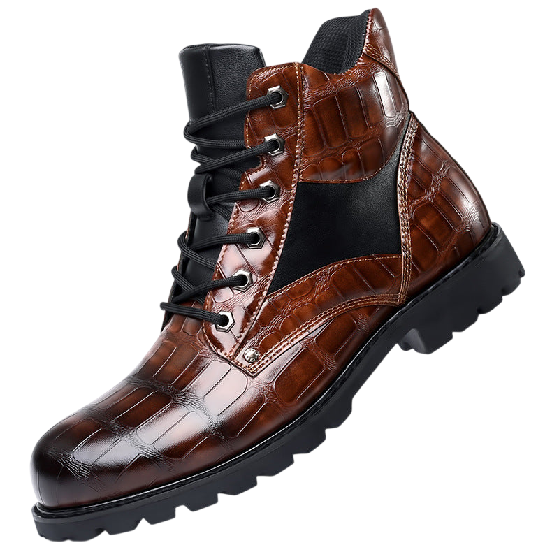 Kampfstiefel Herren Schnürung knöchelhoch mit Profilsohle