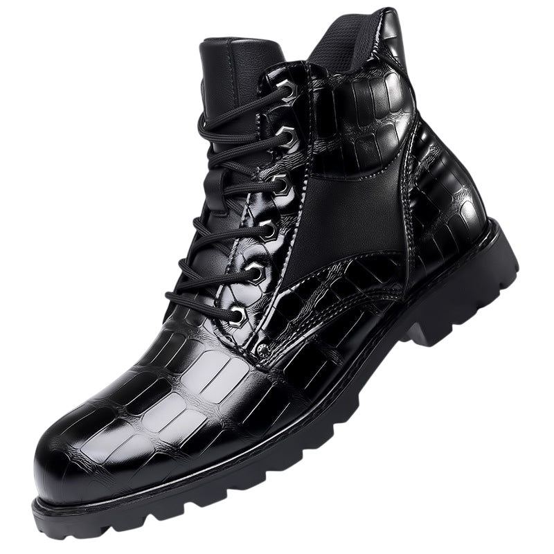 Kampfstiefel Herren Schnürung knöchelhoch mit Profilsohle