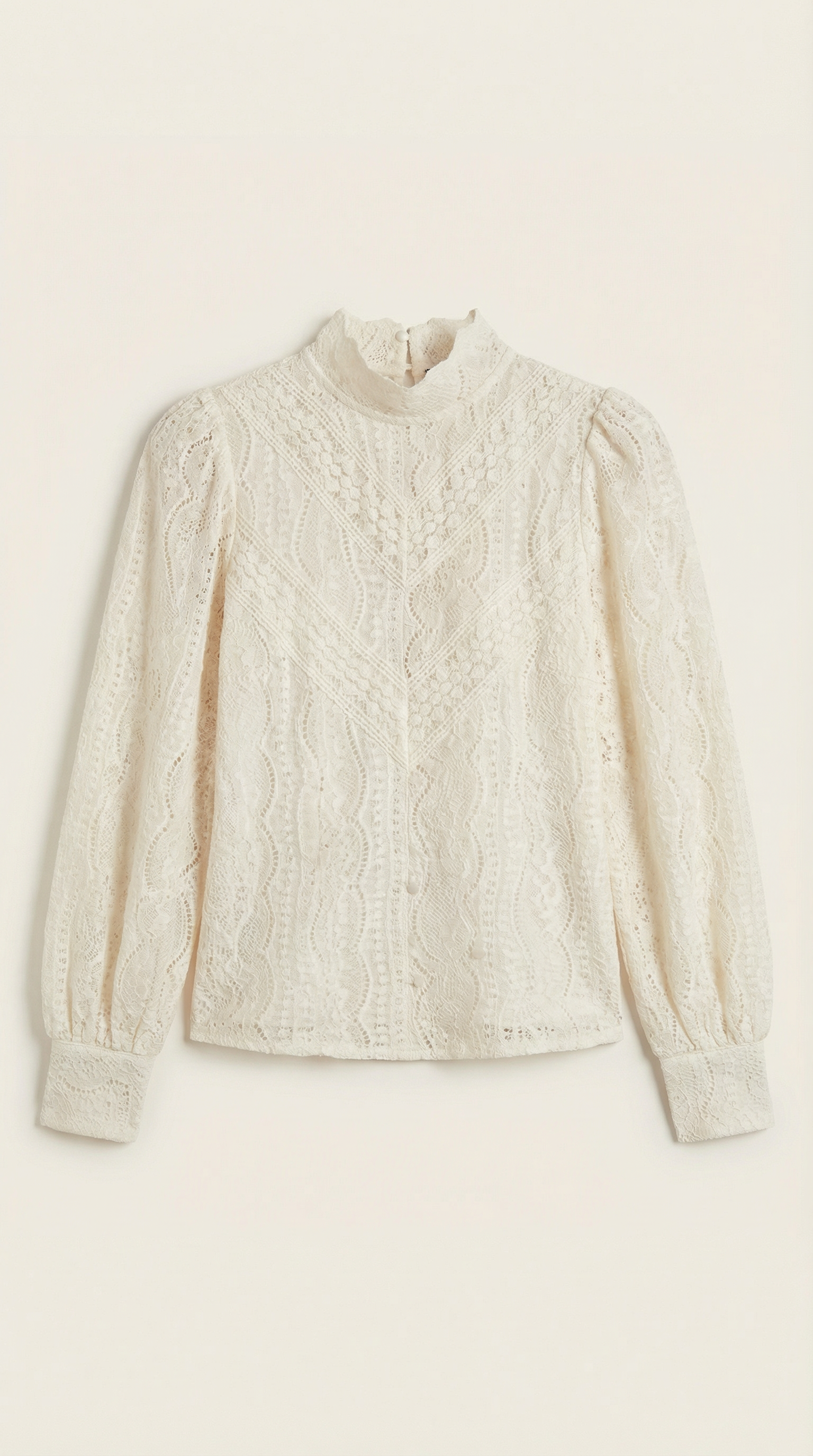Bluse Damen mit langen Ärmeln und Stehkragen