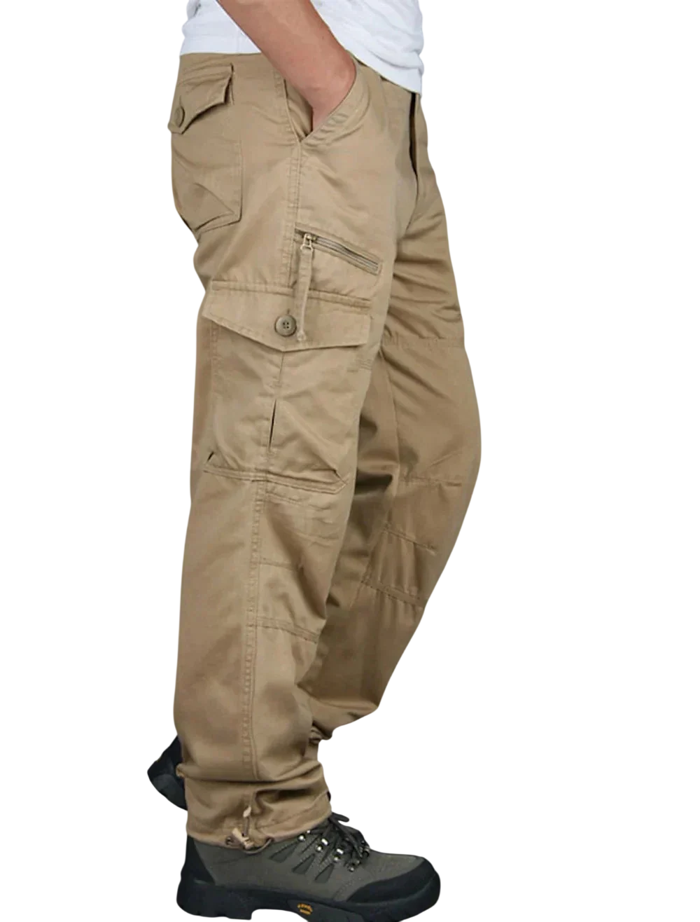 Cargohose Herren Gerade Form Mit Taschen