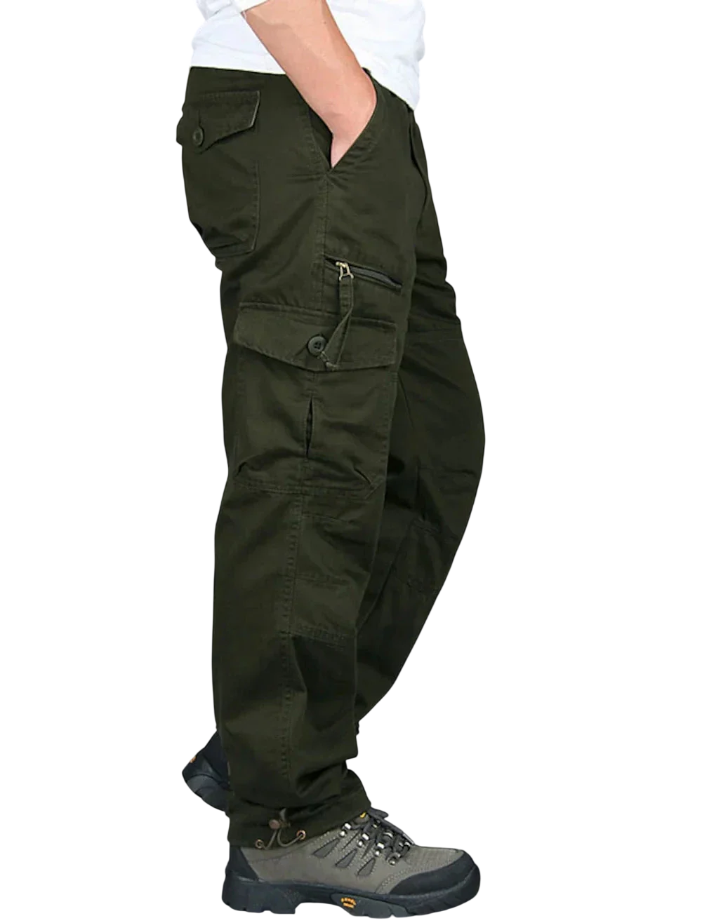 Cargohose Herren Gerade Form Mit Taschen