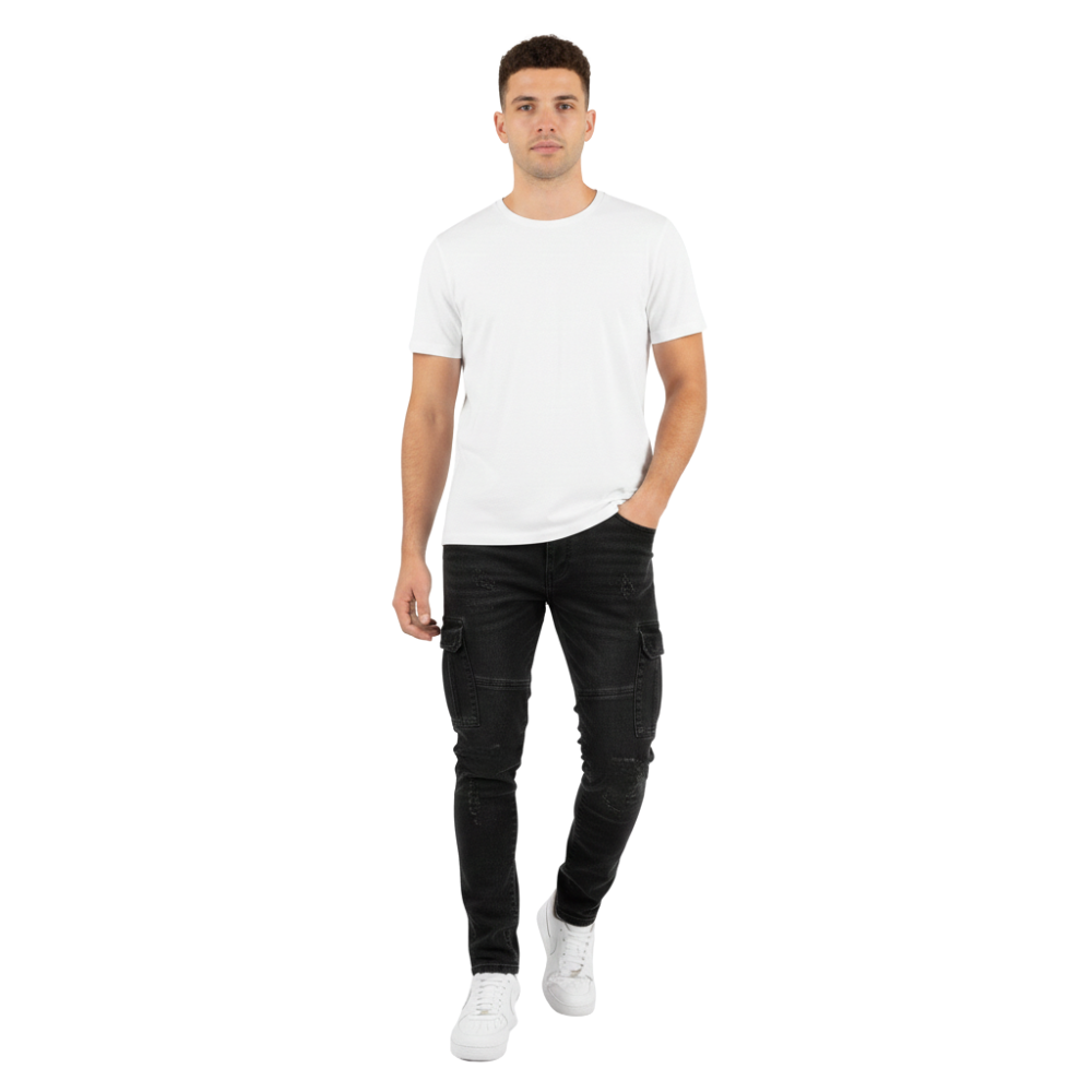 Cargohose Herren Schmal Geschnitten Alltag