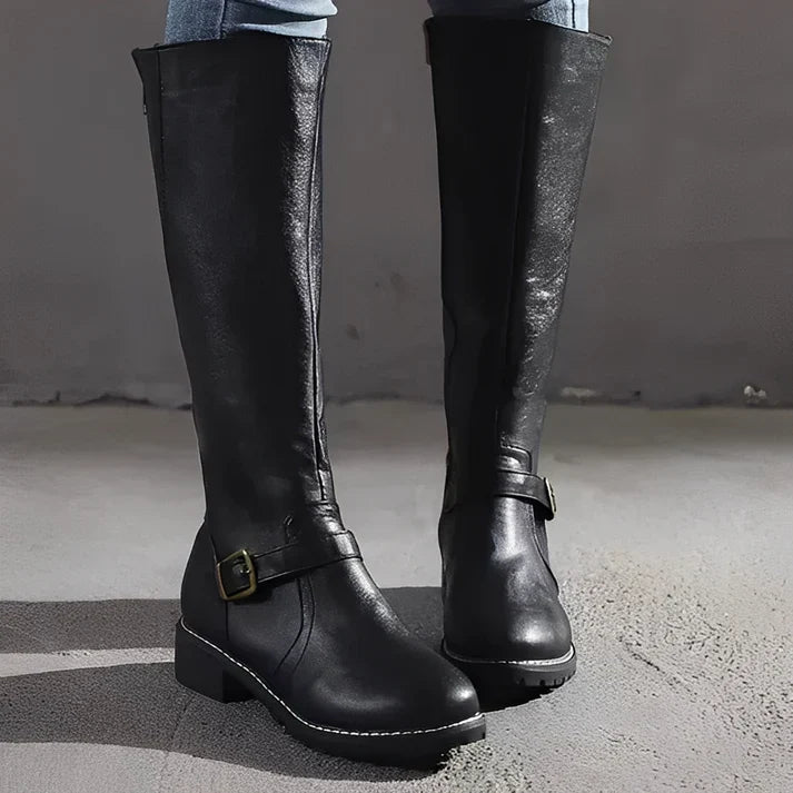 Damenstiefel Damen Geschlossene Spitze mit stabiler Sohle