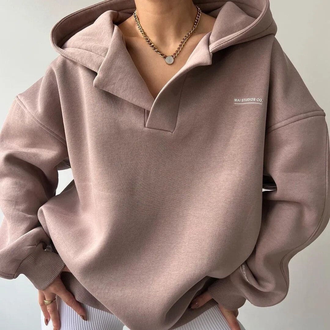 Kapuzenpullover Damen Warmes Oberteil für den Winter