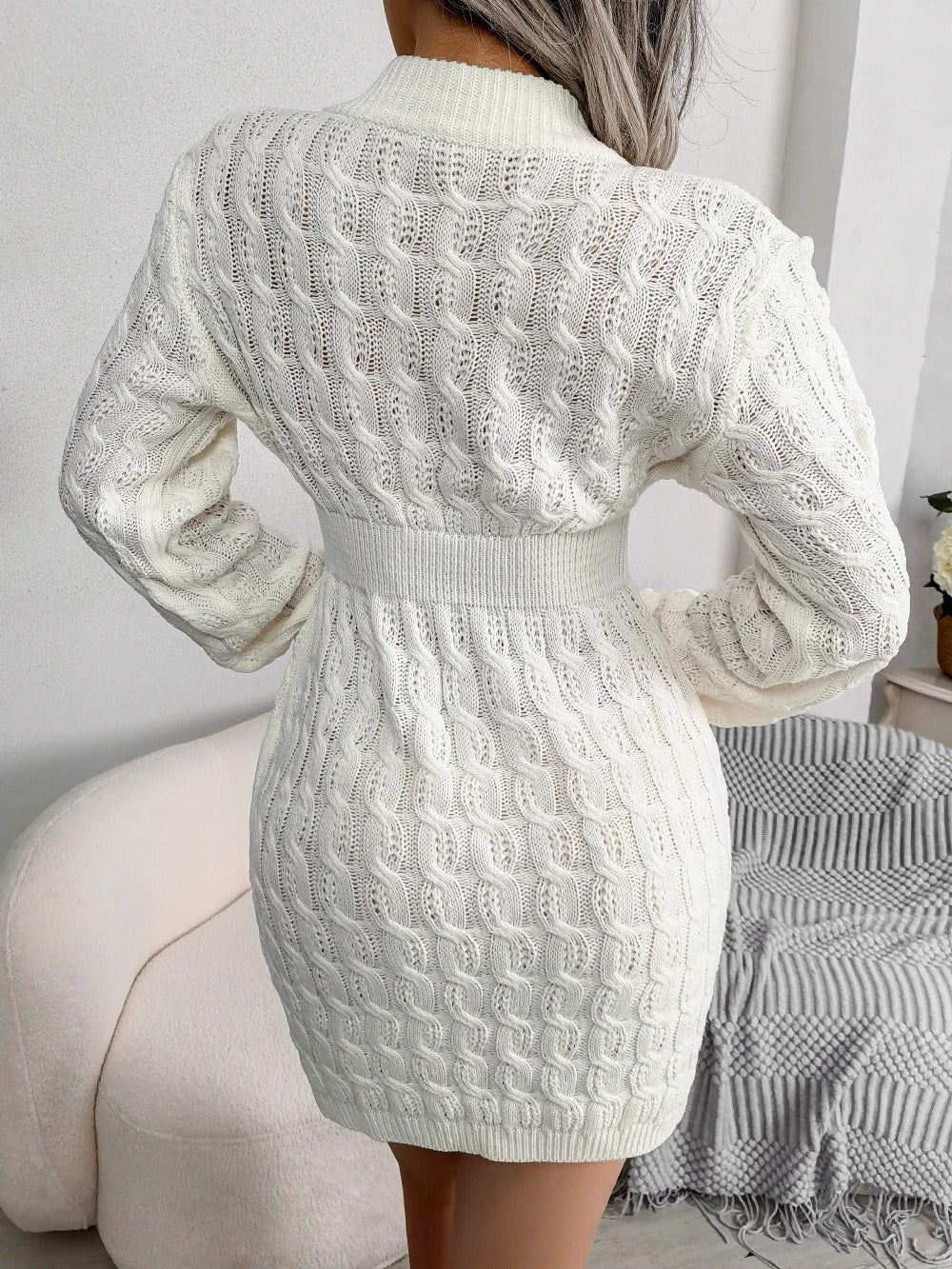 Kleid Damen Strukturierte Passform mit zeitgemäßem Stil
