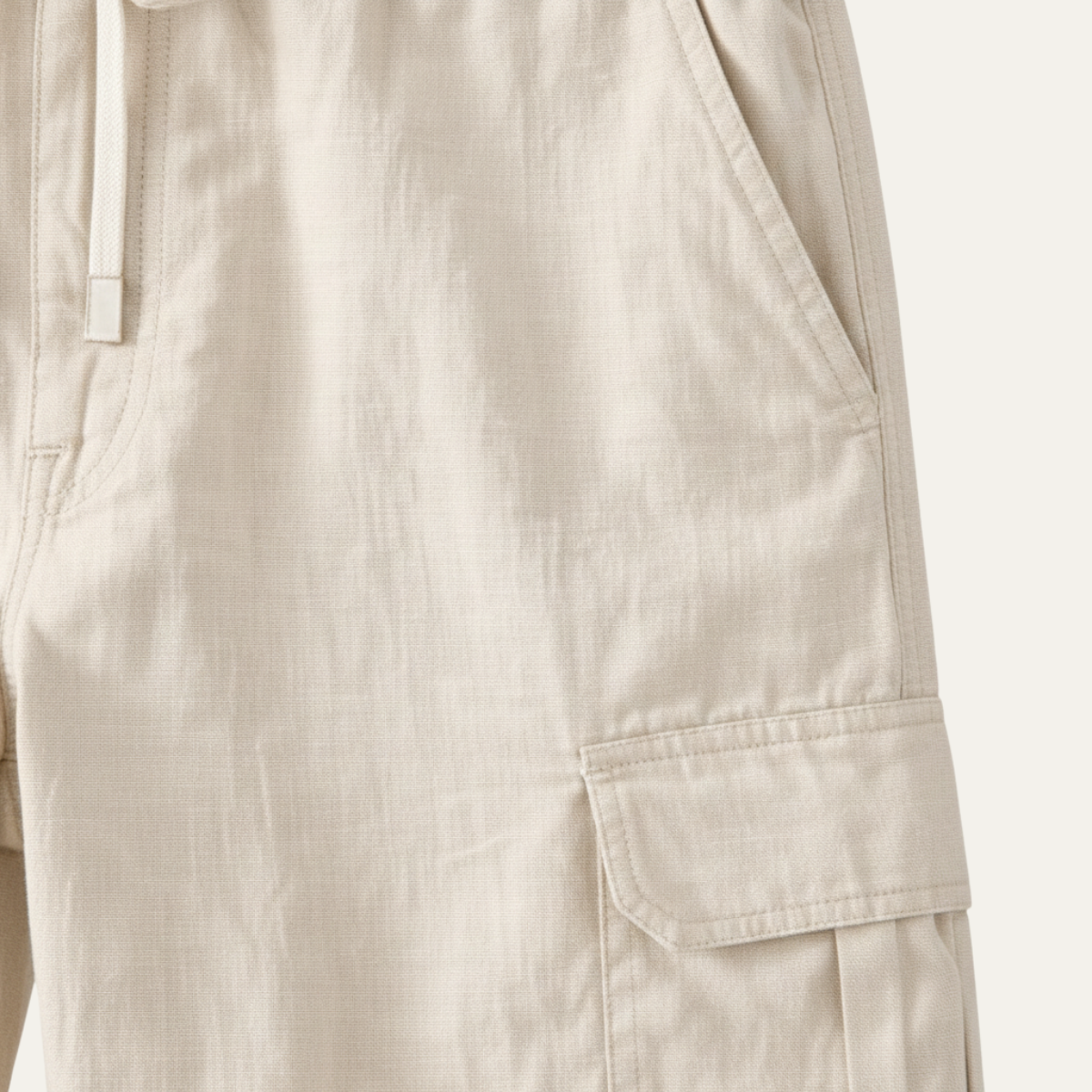 Leinen Cargohose Herren – Weiter Schnitt & Mehrtaschen