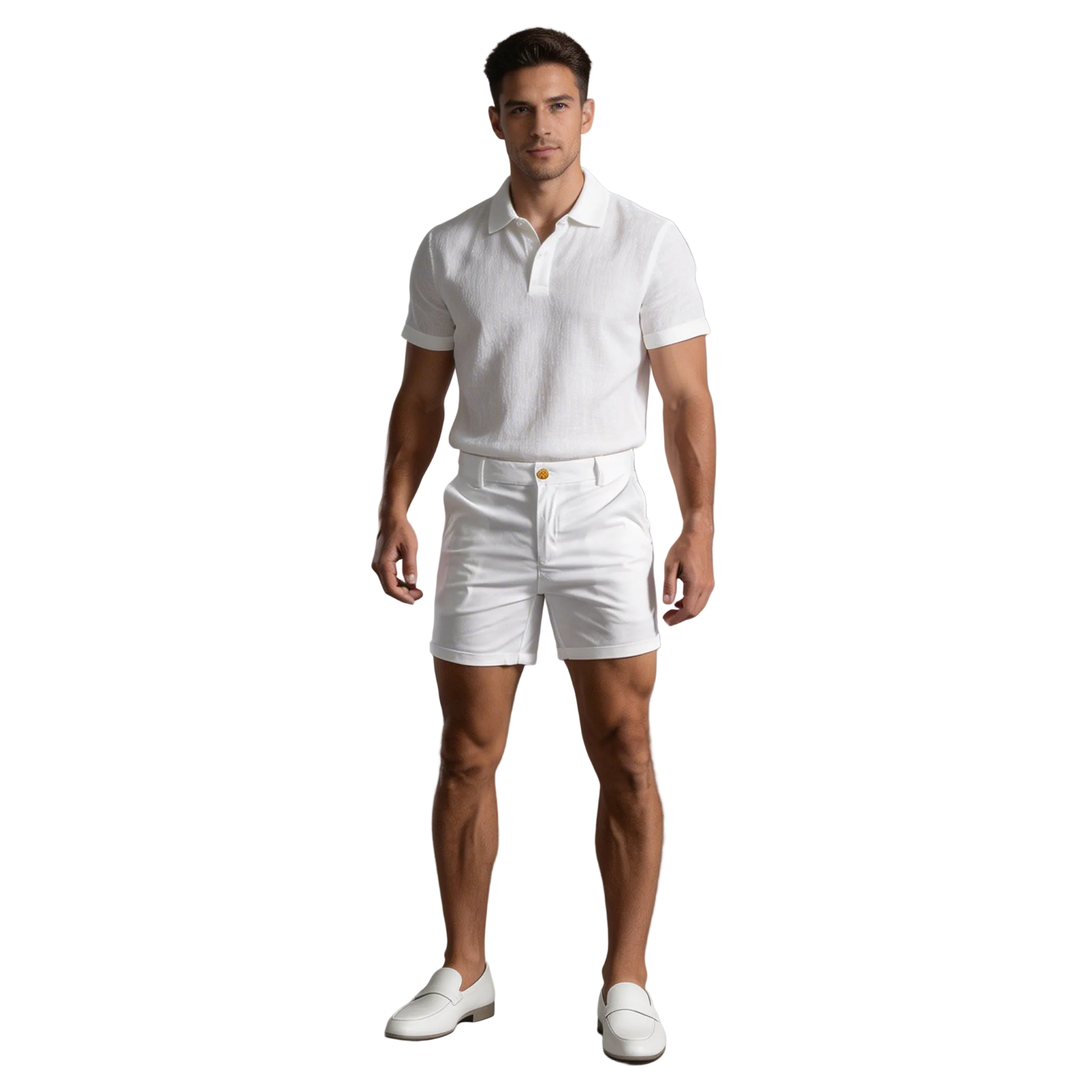 Leinen Shorts Herren – Konturierte Passform, Smart Casual