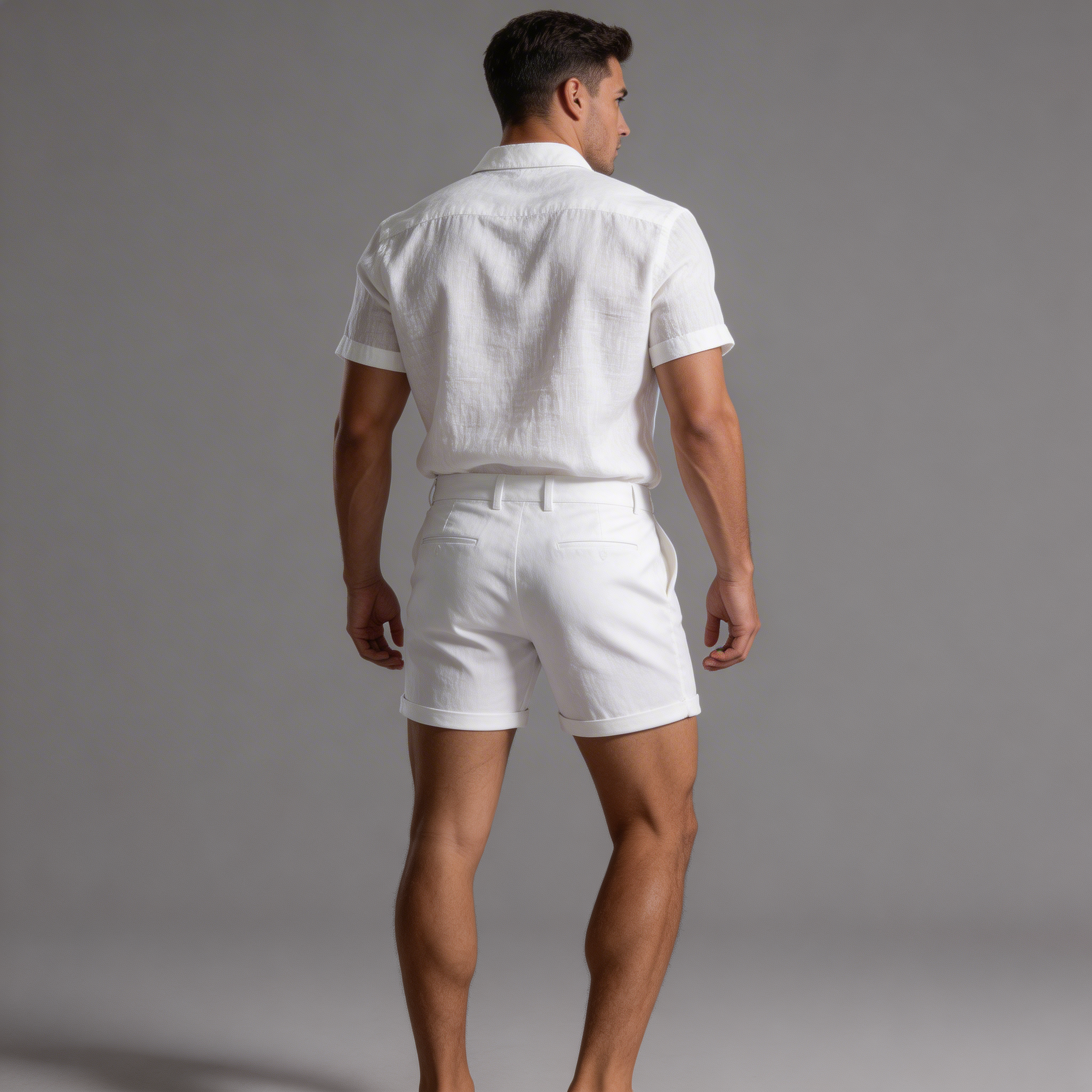 Leinen Shorts Herren – Konturierte Passform, Smart Casual
