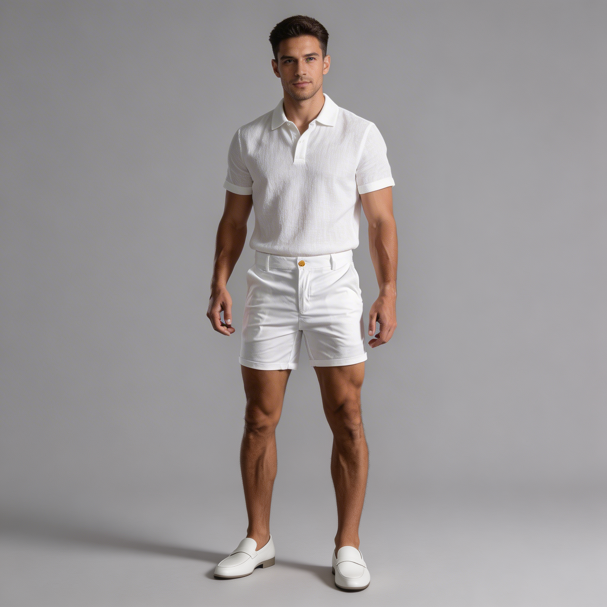 Leinen Shorts Herren – Konturierte Passform, Smart Casual