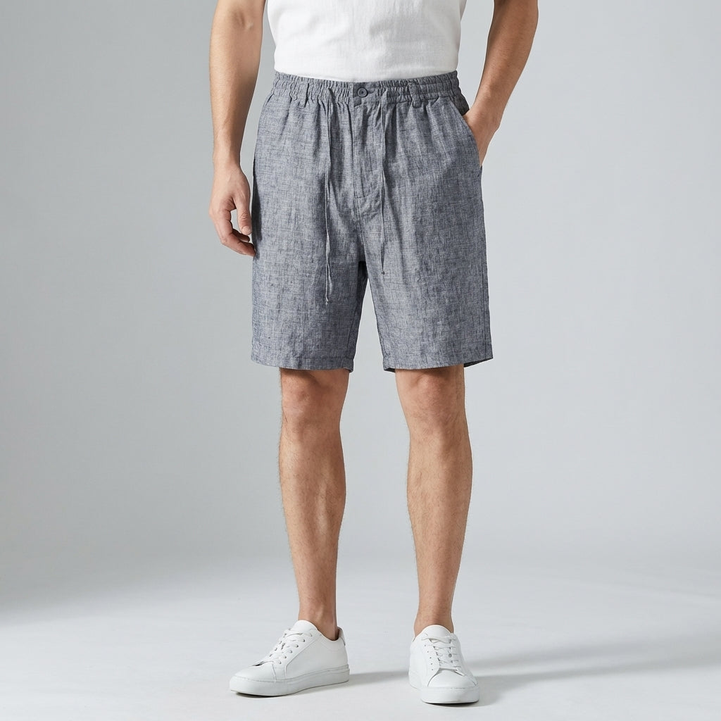 Leinen Shorts Herren – Lockerer Schnitt & Kordelbund