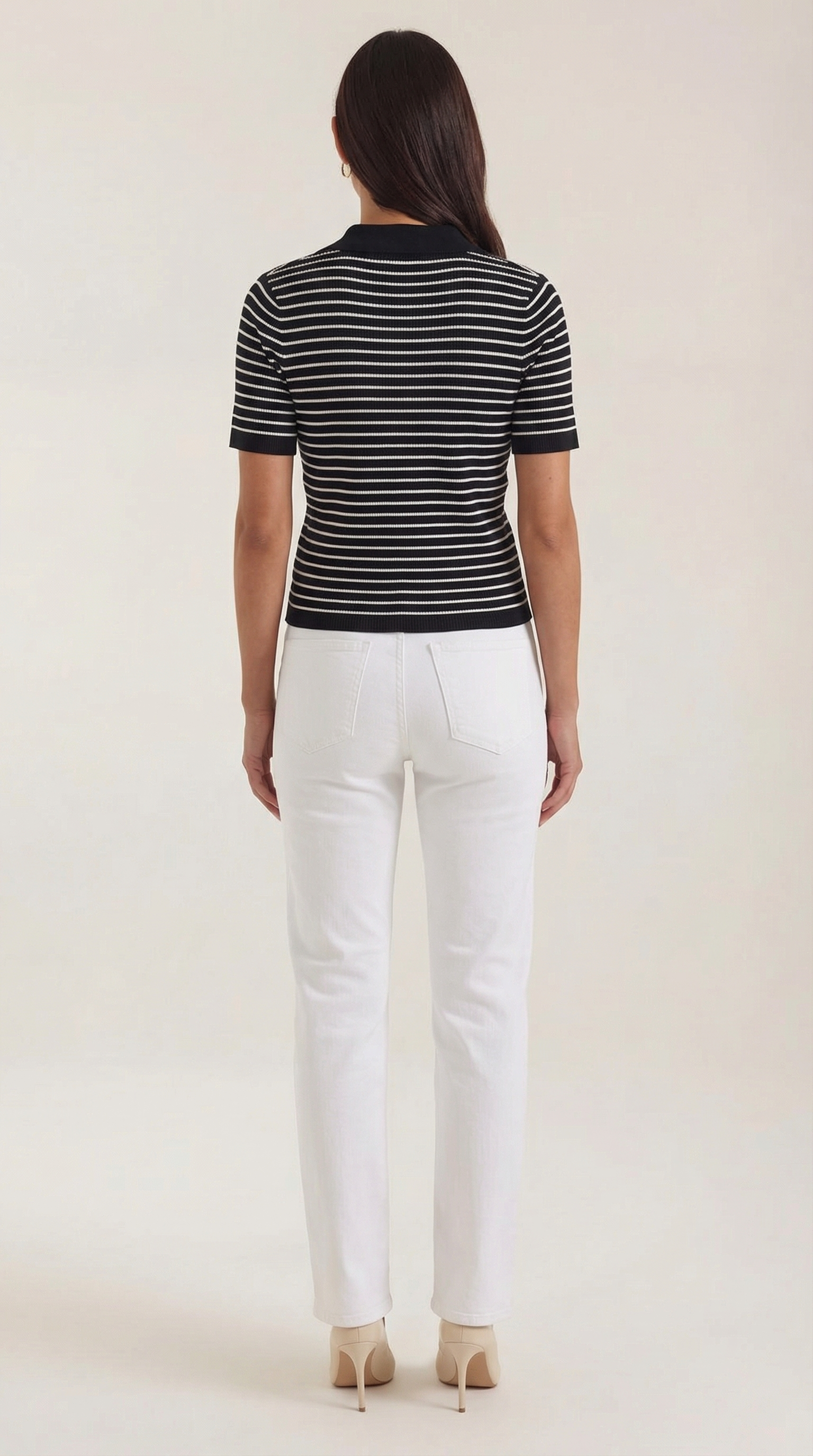 Poloshirt Damen mit Knopfleiste vorne