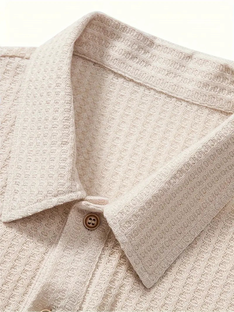 Poloshirt Herren Zweiknopfleiste Klassische Kragenform