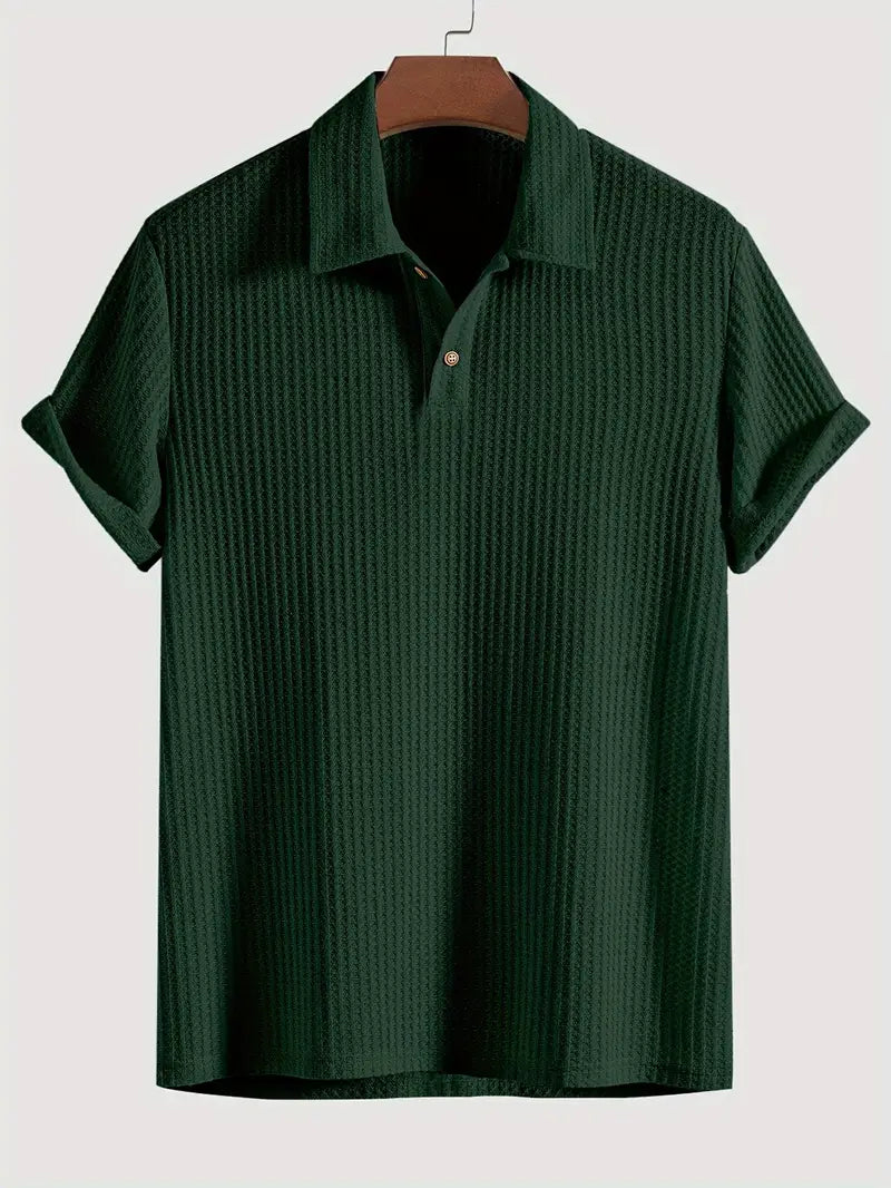 Poloshirt Herren Zweiknopfleiste Klassische Kragenform
