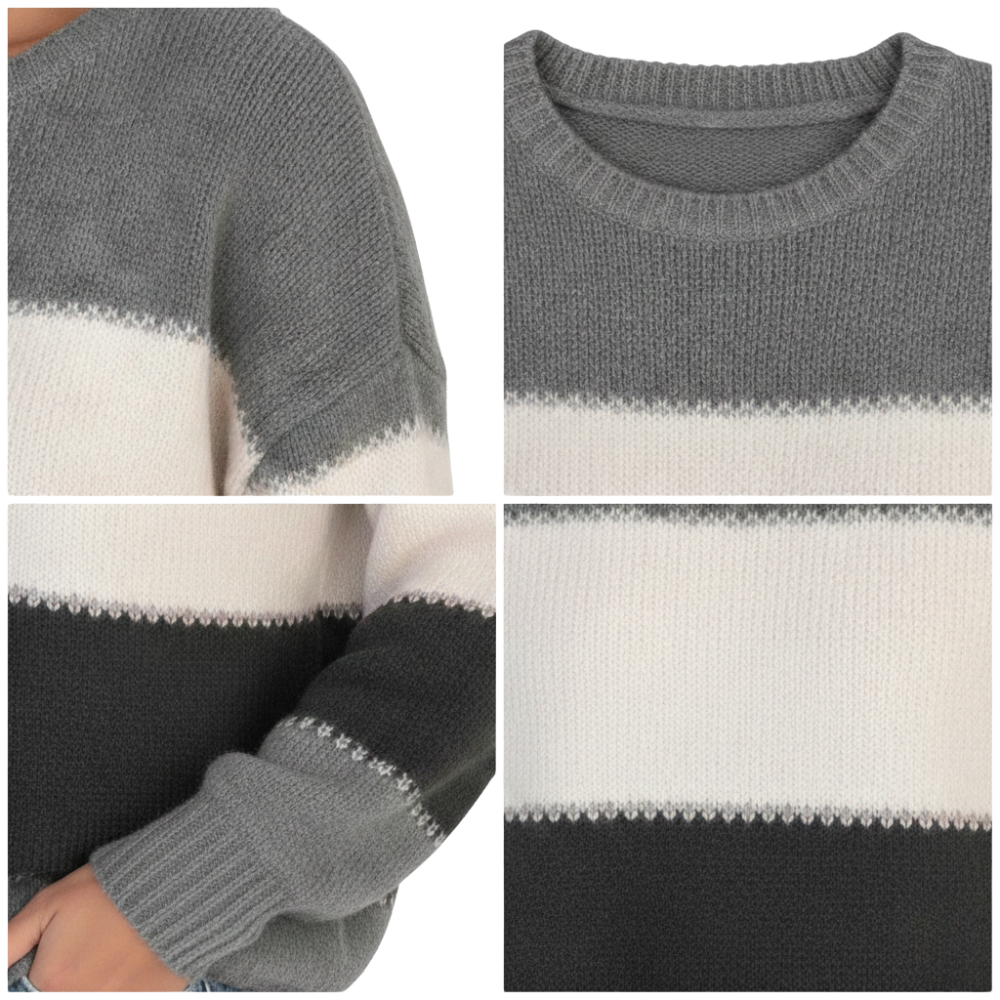 Pullover Damen Warme Moderne Bequeme Passform