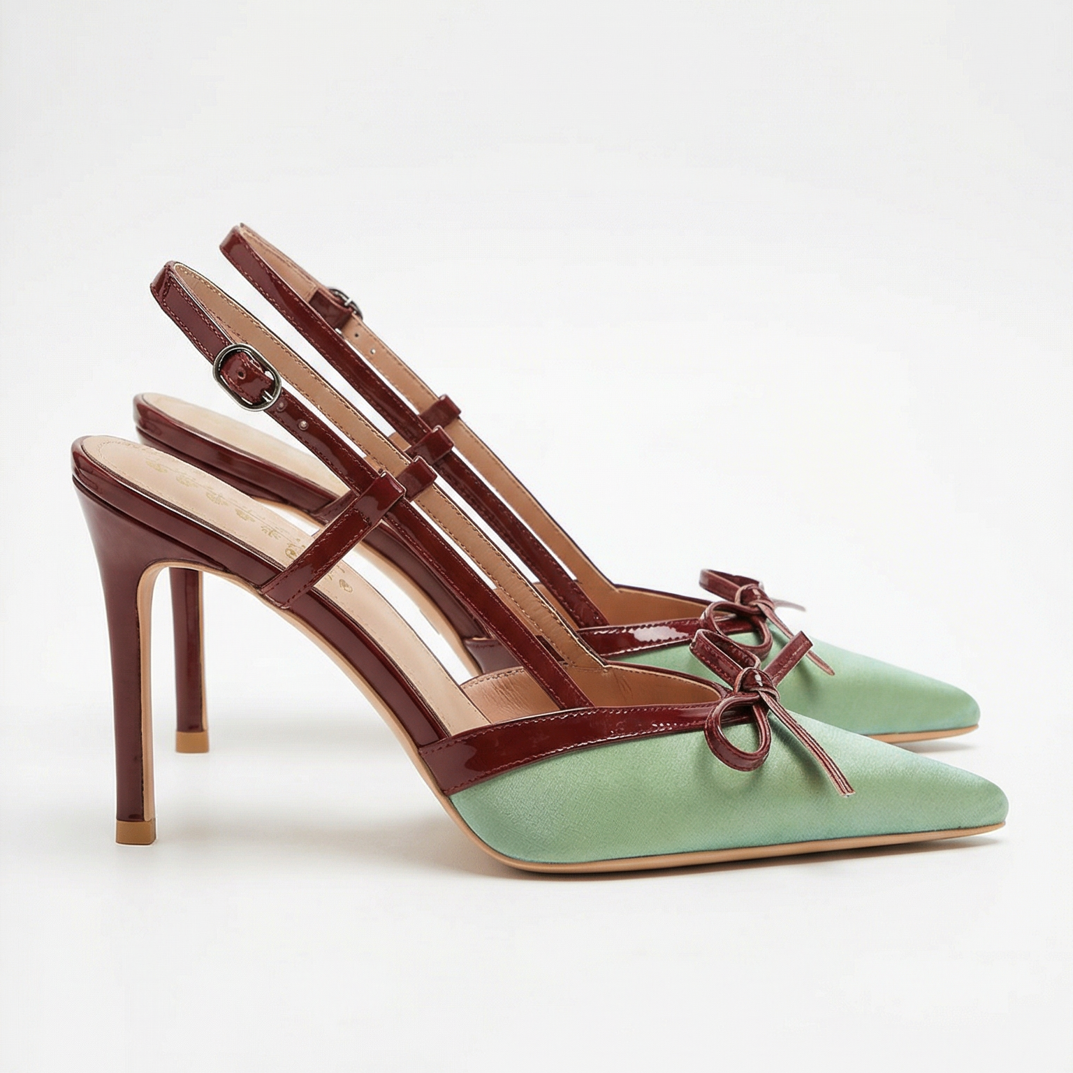 Pumps Damen T-Riemen mit Knöchelverschluss