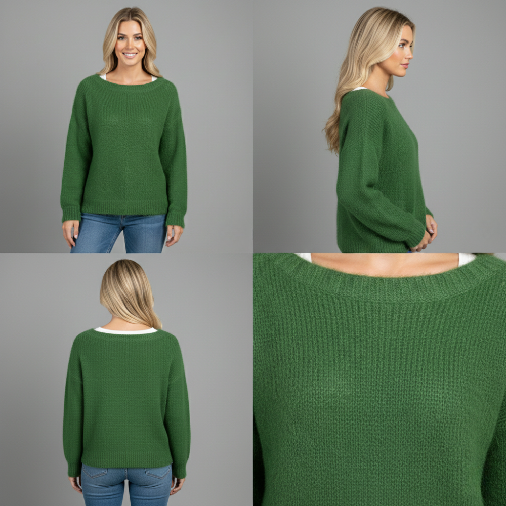 Strickoberteil Damen Strick Winterliches Alltagsoberteil
