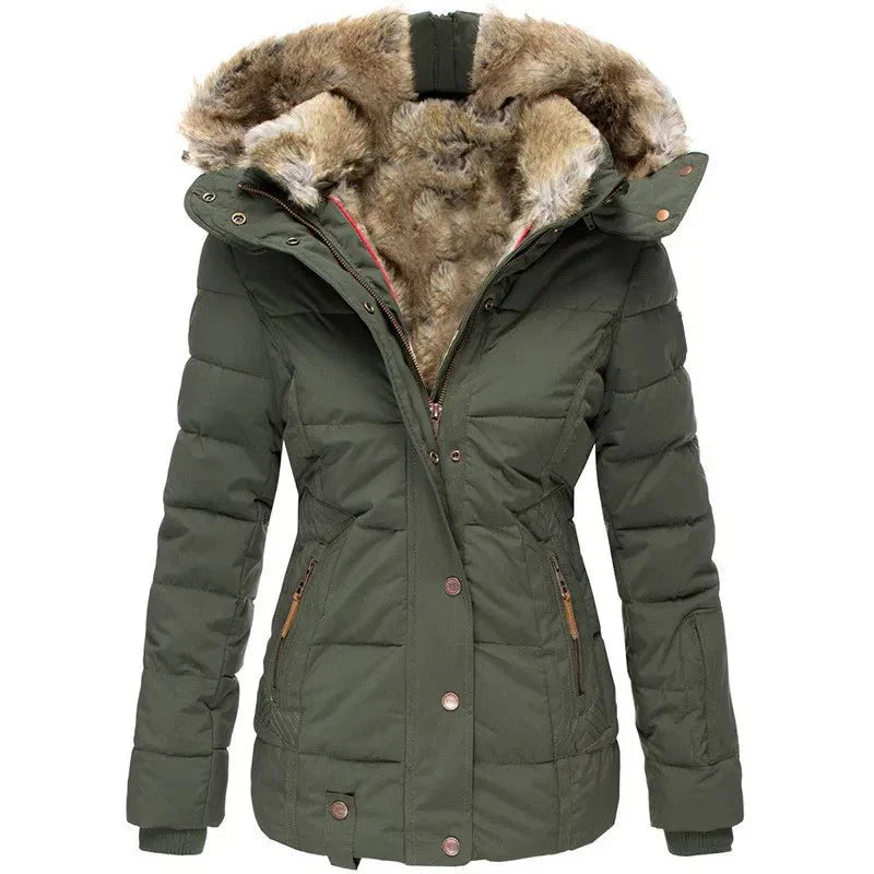Winterjacke Damen körpernah geschnittene Oberbekleidung