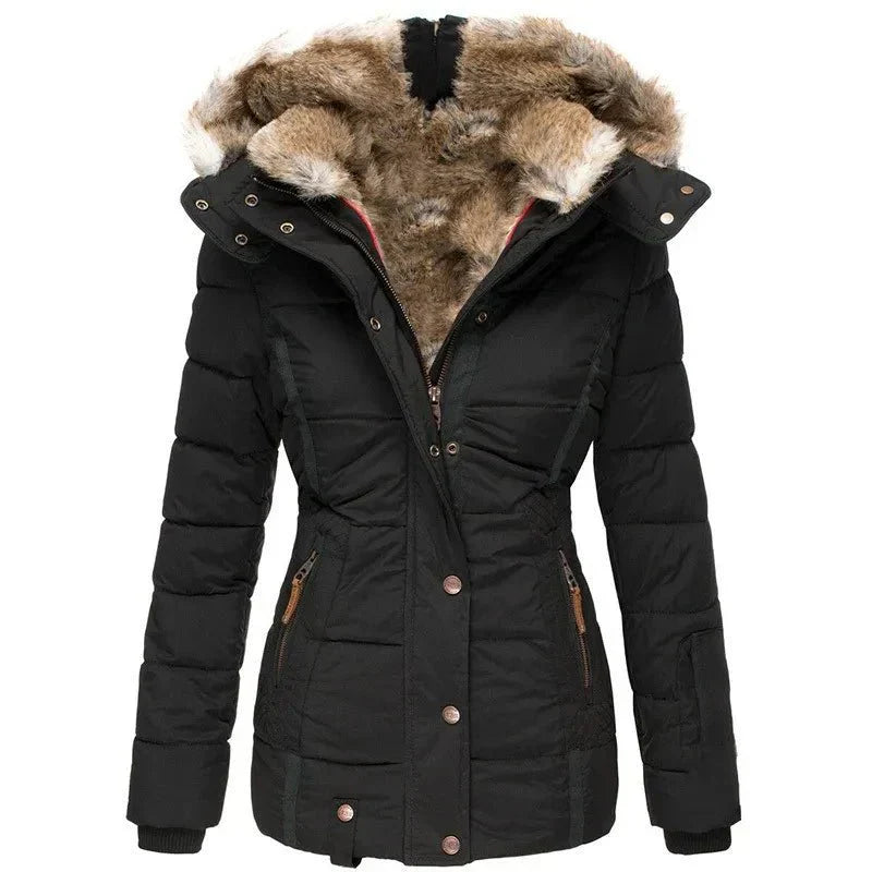 Winterjacke Damen körpernah geschnittene Oberbekleidung