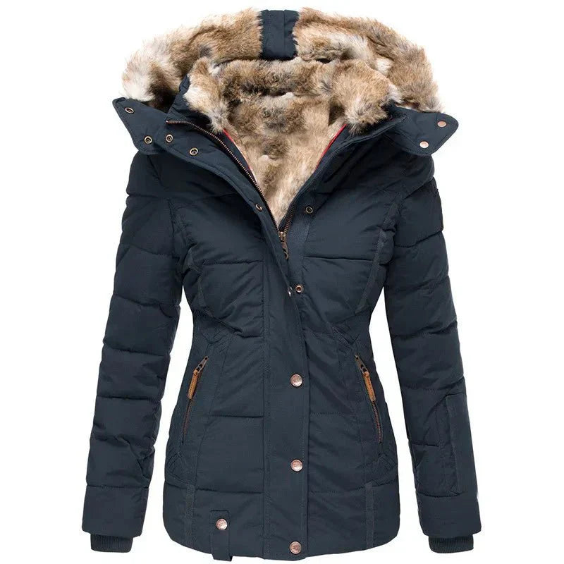 Winterjacke Damen körpernah geschnittene Oberbekleidung