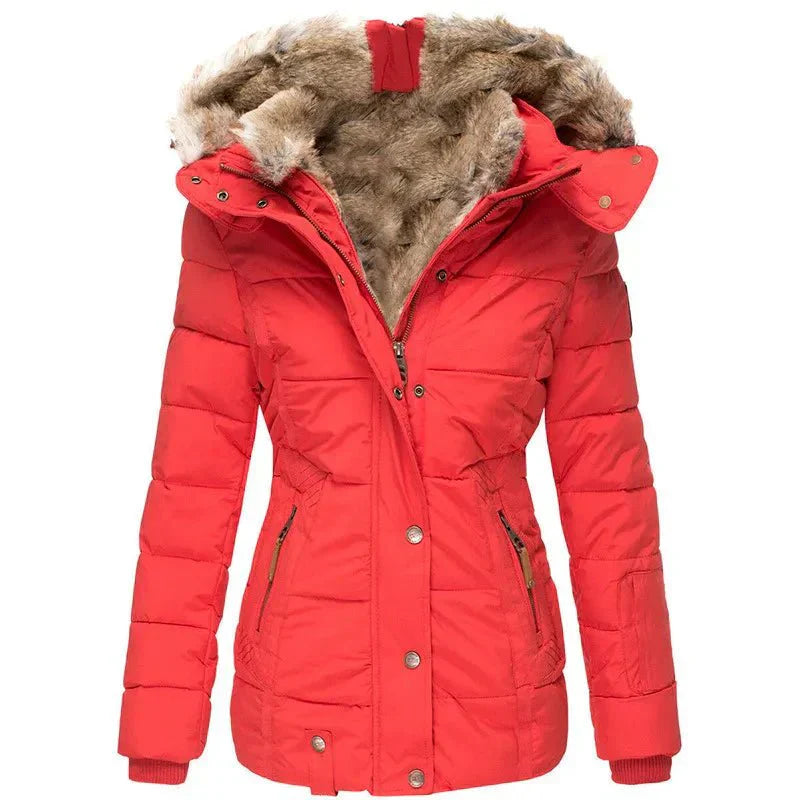 Winterjacke Damen körpernah geschnittene Oberbekleidung