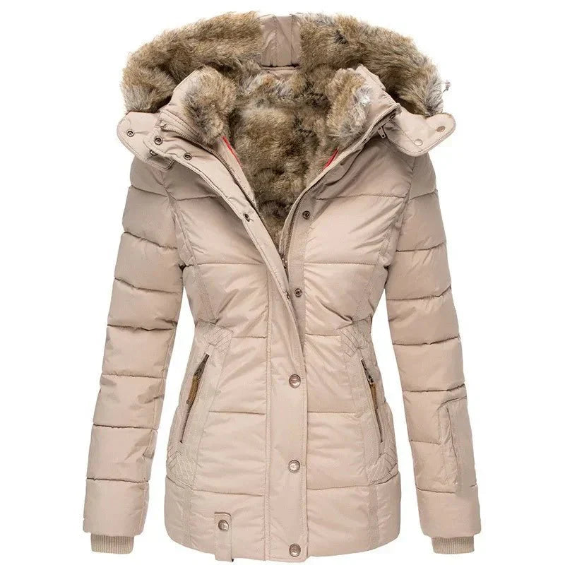 Winterjacke Damen körpernah geschnittene Oberbekleidung