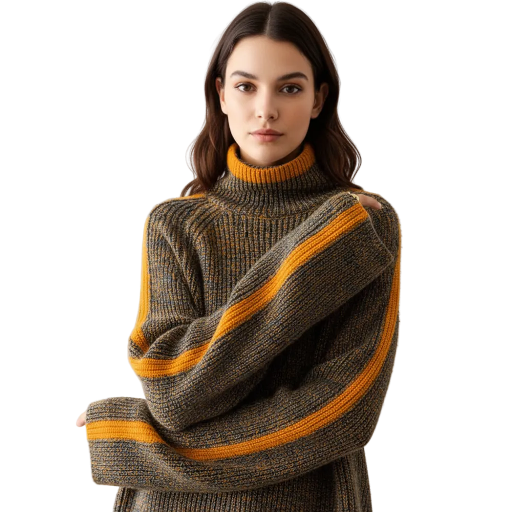 Winterpullover Damen Lockere Passform für kalte Tage