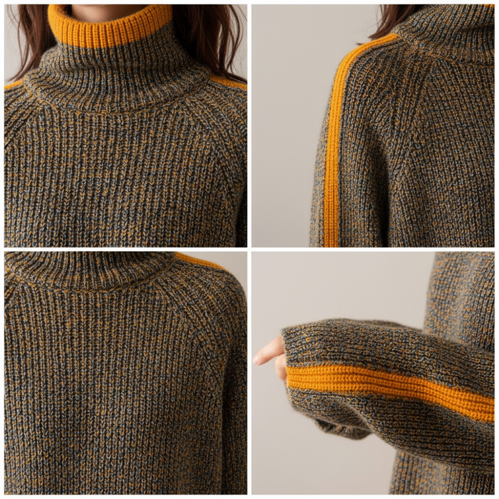 Winterpullover Damen Lockere Passform für kalte Tage