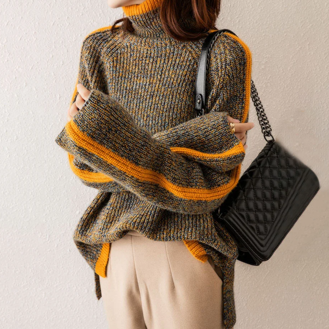 Winterpullover Damen Lockere Passform für kalte Tage